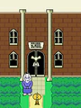 Elle apparaît sur la porte de l'école durant les crédits de fin de la True Pacifist Route.